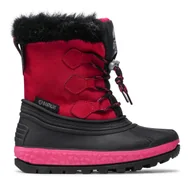 Buty dla dziewczynek - Śniegowce Boatilus Youth Joggy Sint Leather Boot NJ16 VAR.21ZU Różowy - miniaturka - grafika 1
