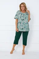 Piżamy damskie - Piżama damska krótki rękaw, 3/4 spodnie Alwea - Italian Fashion - miniaturka - grafika 1