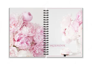 JUFIMI cookbook przepiśnik zeszyt kulinarny notes na przepisy PIWONIE okładka twarda - Notesy i bloczki JUFIMI cookbook przepiśnik zeszyt kulinarny notes na przepisy PIWONIE okładka twarda - Notesy i bloczki - miniaturka - grafika 1