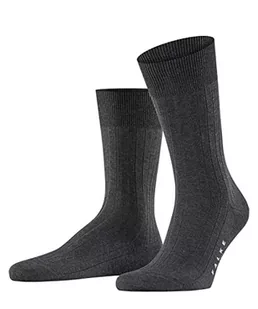 FALKE męskie skarpety Milano, szary (antracyt melange), UK 5,5-6,5 (rozmiar: 39-40) 14683-3190 - Skarpetki męskie - miniaturka - grafika 1