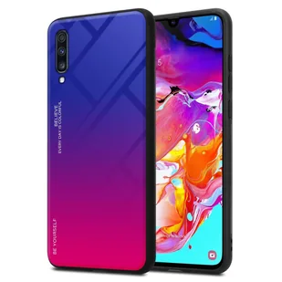 Pokrowiec Do Samsung Galaxy A70 / A70s Etui w FIOLETOWO - CZERWONY TPU Obudowa Case Cover Plecki Ochronny Cadorabo - Etui i futerały do telefonów - miniaturka - grafika 1