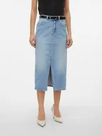 Spódnice - Vero Moda Spódnica dżinsowa w kolorze błękitnym - miniaturka - grafika 1
