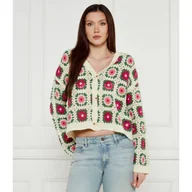 Swetry damskie - Desigual Kardigan JOHANNA Cropped Fit - miniaturka - grafika 1
