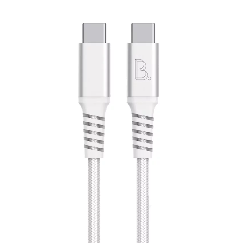 B.On Cotton kabel USB-C/USB-C 0.5m (biały)