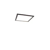 Oprawy, klosze i abażury - QAZQA Panel LED czarny 40 cm z pilotem - Liv - miniaturka - grafika 1