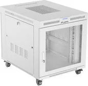 Szafy rack - Szafa Lanberg Szafa instalacyjna Rack stojąca 19" 15U 800x1000 Drzwi Perforowane szara Lanberg flat pack LCD - miniaturka - grafika 1
