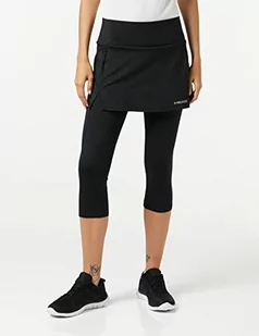 HEAD HEAD Damskie spodnie Club 3/4 Tights Skirt W czarny czarny S 814409bksml - Spodnie damskie - miniaturka - grafika 1