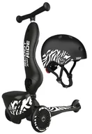 Hulajnogi - Scootandride Highwaykick 1 Lifestyle 2W1 Jeździk I Hulajnoga Z Zamykanym Schowkiem + Kask Zebra - miniaturka - grafika 1