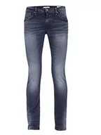 Spodenki męskie - Blend BHTwister fit NOOS fit - NOOS męskie spodnie jeansowe Denim Slim Fit, Middle Blue (76201), 38W / 32L - miniaturka - grafika 1