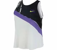 Koszulki i topy damskie - Nike W Nkct 2 w 1 Tank Ny Nt koszulka damska bez rękawów, biała/psychic purple/Black/Volt, M AT5408 - miniaturka - grafika 1