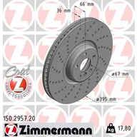 Tarcze hamulcowe - Tarcza hamulcowa ZIMMERMANN 150.2957.20 - miniaturka - grafika 1