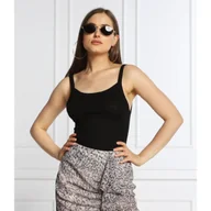 Koszulki i topy damskie - Patrizia Pepe Lniany top | Slim Fit - miniaturka - grafika 1