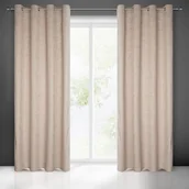 Zasłony - Zasłona gotowa na przelotkach OCTIVIA 250 x 140 cm beżowy - miniaturka - grafika 1