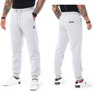 Dresy męskie - Spodnie Dresowe Bawełniane Męskie Octagon Small Logo Szare R. Xxl - miniaturka - grafika 1