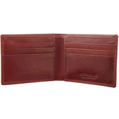 Portfele - Cienki portfel męski skórzany typu SLIM (Brąz) - miniaturka - grafika 1