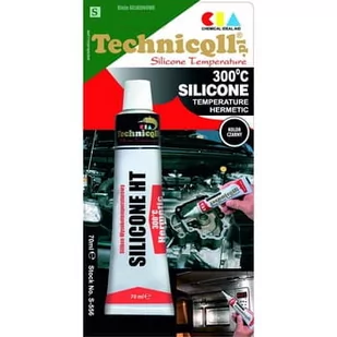 SILIKON WYSOKOTEMPERATUROWY TECHNICQLL CZARNY 70ML (WTMP70) - Pozostałe narzędzia ogrodowe - miniaturka - grafika 1
