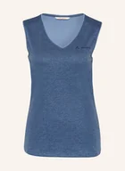 Koszulki i topy damskie - Vaude Top Essential blau - miniaturka - grafika 1