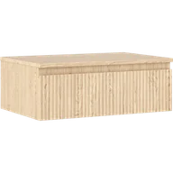 Szafki łazienkowe - Mexen Rivel szafka łazienkowa podumywalkowa 70 cm z blatem, 1 szuflada, ryflowana , dąb - 91A20-07023-1-BFC81 - miniaturka - grafika 1