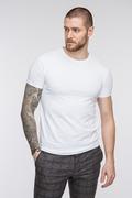 Koszulki męskie - Biały T-shirt CLAUDIO TSBS000074 - miniaturka - grafika 1