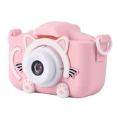 Aparaty Cyfrowe - Forever SKC-100 różowy kotek - miniaturka - grafika 1