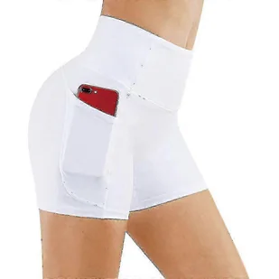 Damskie spodenki rowerowe Spodenki sportowe z kieszeniami Legginsy Krótki wysoki stan Nieprzezroczyste spodenki gimnastyczne Push Up Gorące spodnie... - Spodenki rowerowe - miniaturka - grafika 1