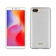 Etui i futerały do telefonów - NoName Etui Carbon Fiber Xiaomi Redmi Mi A1 srebrny/silver - miniaturka - grafika 1