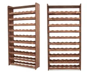 Stojaki na wino - Regał na wino z półką RW-16 70 butelek - Brązowy Dekor / Wamar-Sosenka - miniaturka - grafika 1