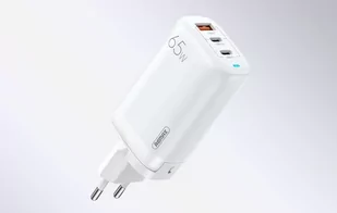 Ładowarka sieciowa Remax, RP-U55, 2x USB-C, USB, 65W (biała) - Ładowarki do telefonów - miniaturka - grafika 2