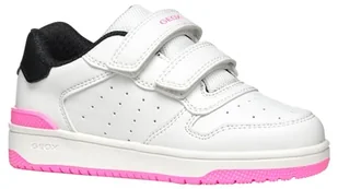 Geox J Washiba Girl B dziewczęce sneakersy, Biały/czarny, 38 EU - Buty dla dziewczynek - miniaturka - grafika 1