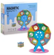 Klocki - Magnetyczne Kreatywne Klocki Konstrukcyjne 3d 55 El. - miniaturka - grafika 1
