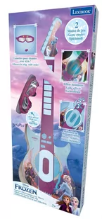 Lexibook Disney Frozen Elsa Anna Elektroniczne oświetlenie gitara z mikrofonem. okulary z mikrofonem. utwory demo. 2 tryby gry. wtyczka MP3. niebieski/fioletowy. K260FZ - Instrumenty smyczkowe - miniaturka - grafika 1