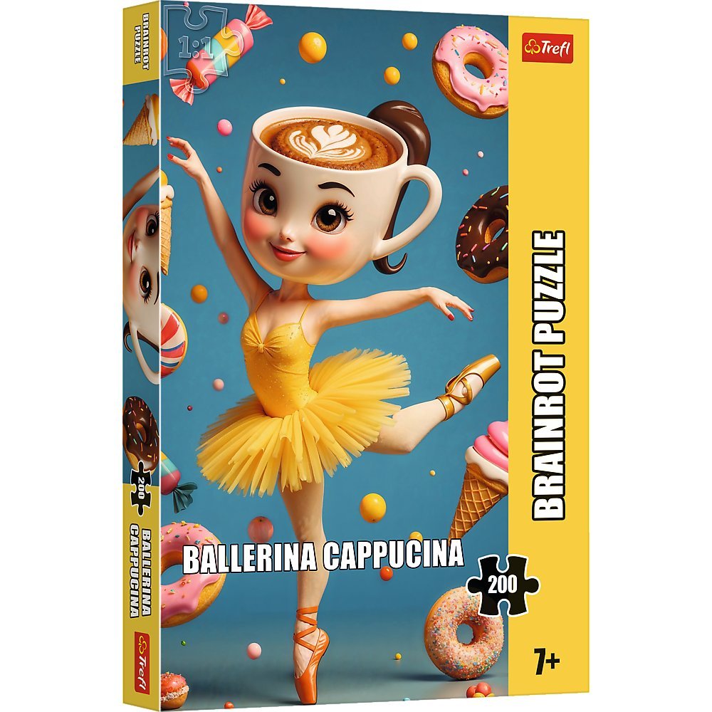 Puzzle, Trefl, BrainRots Ballerina Cappuccina, 200 el.