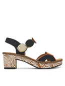 Sandały damskie - Rieker Sandały CEO-63876-90 Kolorowy - miniaturka - grafika 1