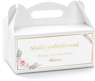 Wesele i ślub - Personalizowane pudełka na ciasto komunijne - 4 szt. - miniaturka - grafika 1