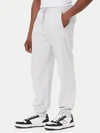 Spodnie sportowe męskie - Kappa Spodnie dresowe Authentic 321N5FW Szary Regular Fit - miniaturka - grafika 1