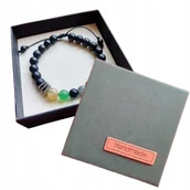 Bransolety męskie - Bransoletka MĘSKA SPERSONALIZOWANA Własny Wybór 5 Kamieni Naturalnych/GiovanniDivine - miniaturka - grafika 1