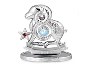 Figurki dekoracyjne - Crystocraft, miniaturka-figurka chromowana Swarovski ZNAK ZODIAKU/Baran, chrom - miniaturka - grafika 1