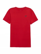 Koszulki męskie - KOSZULKA 4F męska NOSH4-TSM003B-62S czerwona T-SHIRT M - miniaturka - grafika 1