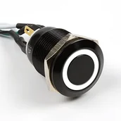 Tuning komputera - akcesoria - Impactics Przycisk power do komputera 19mm IP65 biały LED LAN_22_IP65_ALB_WH_1 LAN_22_IP65_ALB_WH_1 - miniaturka - grafika 1