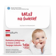 Balsamy i oliwki dla dzieci - Emolium Zestaw (Emulsja do kąpieli 400ml + Emulsja do ciała 400ml + Krem 75ml) - miniaturka - grafika 1