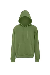 Bondry Męska bluza z kapturem i zamkiem błyskawicznym, poliester, kolor oliwkowy zielony, rozmiar XL, oliwek, XL - Bluzy męskie - miniaturka - grafika 1