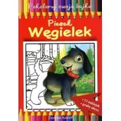 Książki edukacyjne - Piesek Węgielek Pokoloruj swoją bajkę - Dorota Kozioł - miniaturka - grafika 1