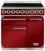 Kuchenki elektryczne - Kuchnia z płytą indukcyjną FALCON Deluxe 90 Wiśniowy szczotkowany nikiel - miniaturka - grafika 1