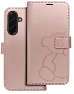 Etui i futerały do telefonów - Kabura MEZZO Book do SAMSUNG A36 5G teddy bear złoty róż - miniaturka - grafika 1
