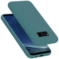 Etui i futerały do telefonów - Pokrowiec Do Samsung Galaxy S8 PLUS Etui w LIQUID ZIELONY TPU Silikon Case Cover Obudowa Ochronny Cadorabo - miniaturka - grafika 1