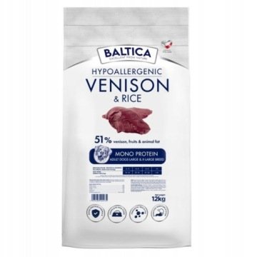 BALTICA L/XL KARMA DZICZYZNA RYŻ DUŻYCH RAS 12kg