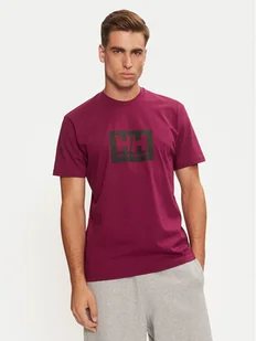 Helly Hansen T-Shirt HH Box 53285 Fioletowy Regular Fit - Koszulki męskie - miniaturka - grafika 1