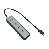 Huby USB - i-tec Metal C31HUBMETAL8KPDPRO huby i koncentratory USB Type-C 10000 Mbit/s Srebrny - miniaturka - grafika 1