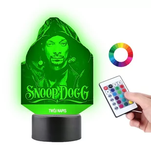 Lampka na Biurko 3D Statuetka Raper Snoop Dogg - Lampy pozostałe - miniaturka - grafika 1