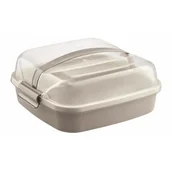 Pojemniki kuchenne - Pojemnik na ciasto z pokrywą Dolce 26 x 26 cm beżowy - miniaturka - grafika 1